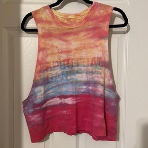 Spiritual Gangster Supernova Sunrise Dip Dye Tank M/L